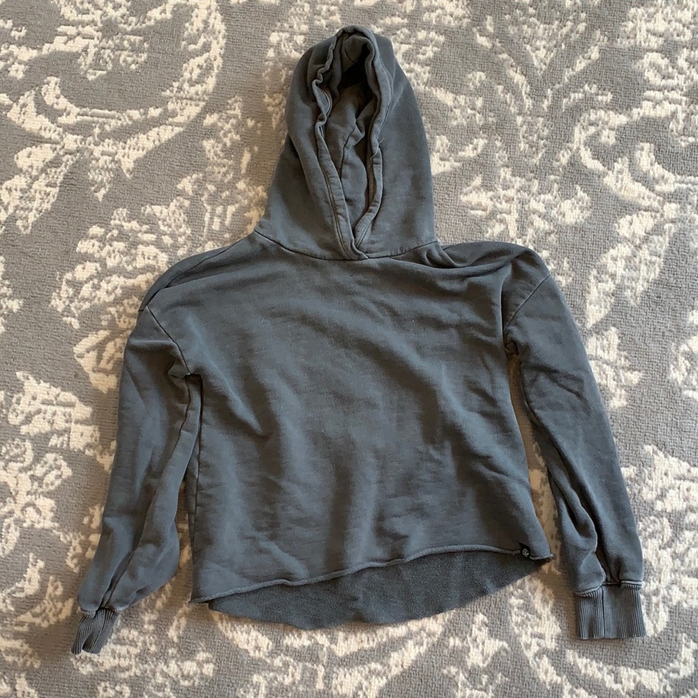 Grey cropped hoodie